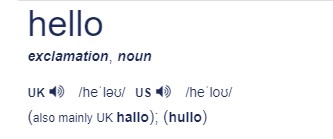 hello pronunciation